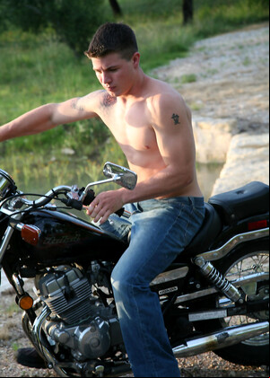 Caleb gets nude and jeking off